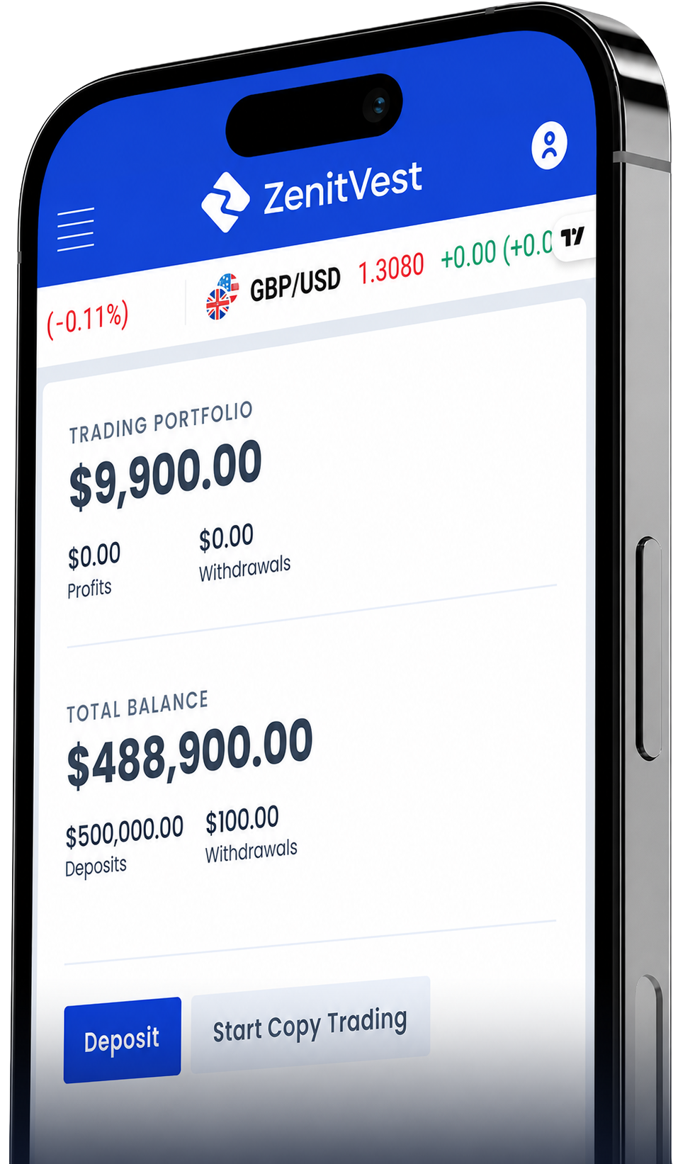 Mobile trading app